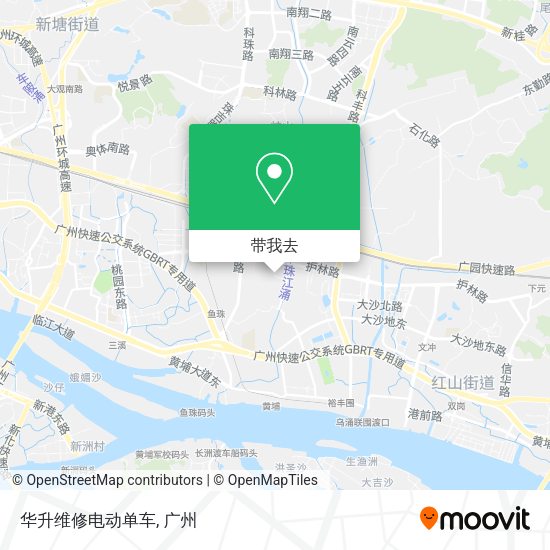 华升维修电动单车地图