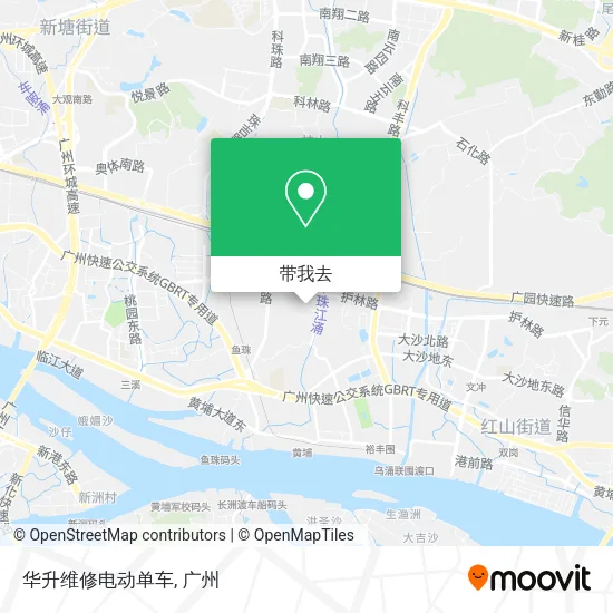 华升维修电动单车地图