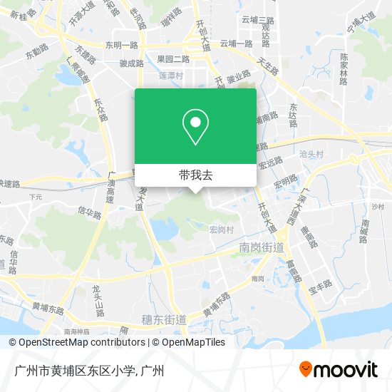 广州市黄埔区东区小学地图