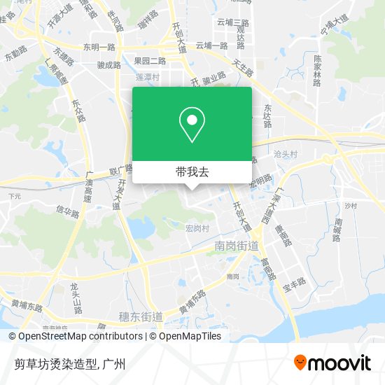 剪草坊烫染造型地图