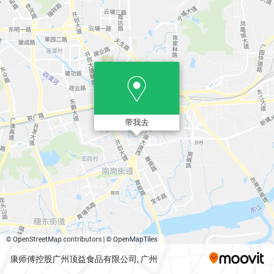 康师傅控股广州顶益食品有限公司地图