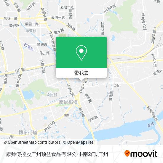 康师傅控股广州顶益食品有限公司-南2门地图