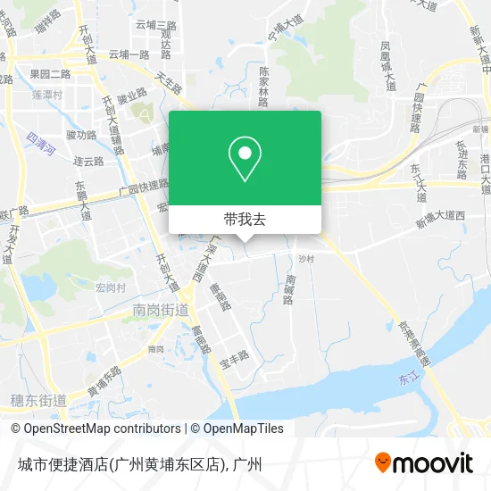 城市便捷酒店(广州黄埔东区店)地图