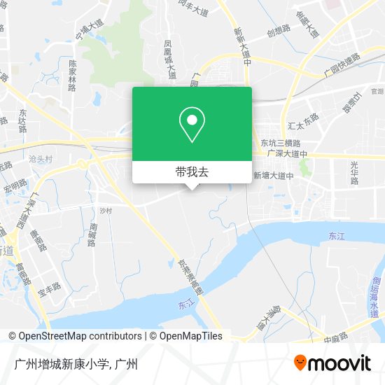 广州增城新康小学地图