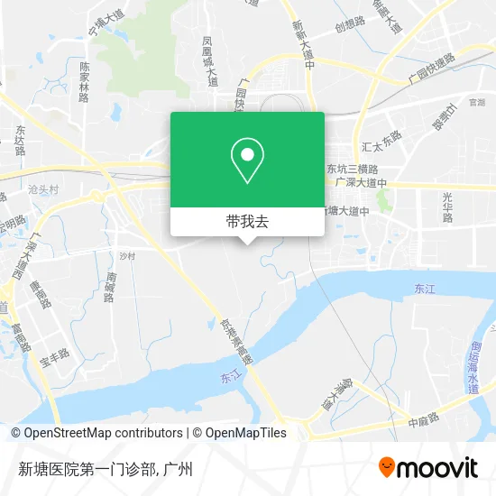 新塘医院第一门诊部地图