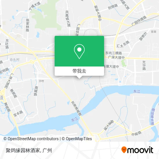 聚鸽缘园林酒家地图