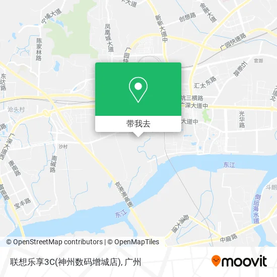 联想乐享3C(神州数码增城店)地图