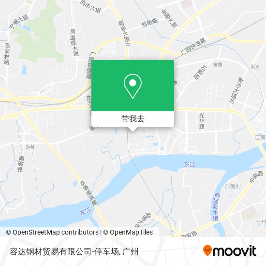 容达钢材贸易有限公司-停车场地图