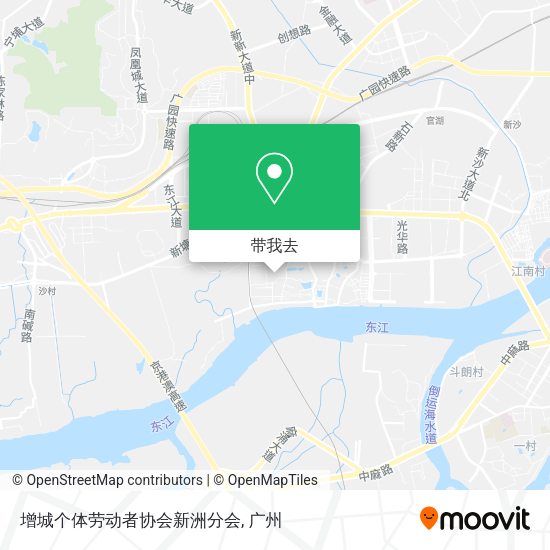 增城个体劳动者协会新洲分会地图