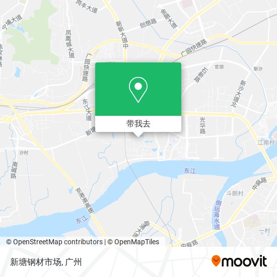 新塘钢材市场地图