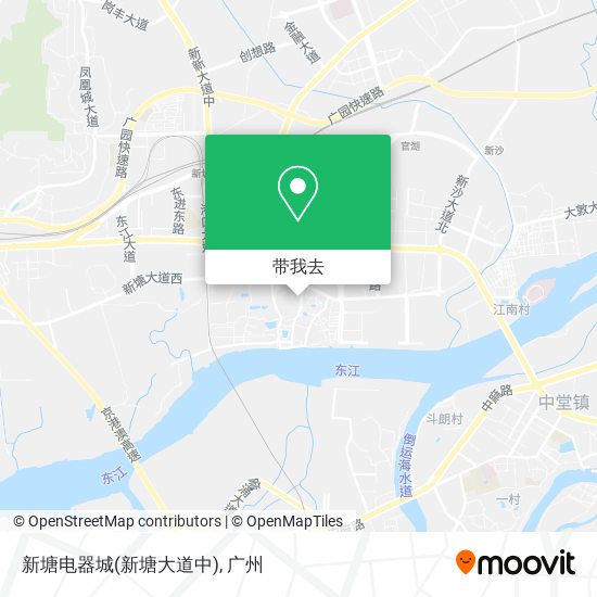 新塘电器城(新塘大道中)地图