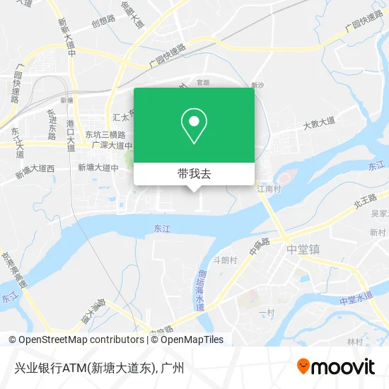 兴业银行ATM(新塘大道东)地图