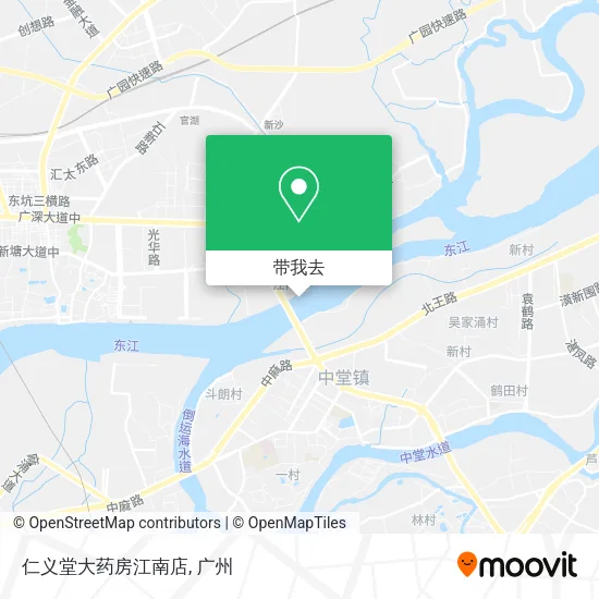 仁义堂大药房江南店地图