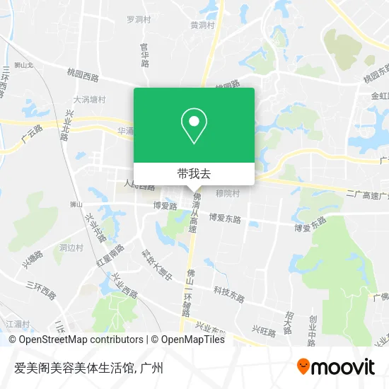 爱美阁美容美体生活馆地图