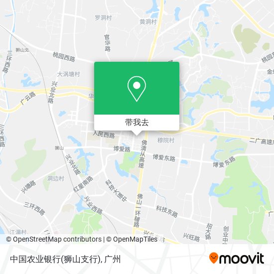 中国农业银行(狮山支行)地图