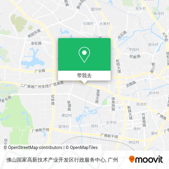 佛山国家高新技术产业开发区行政服务中心地图