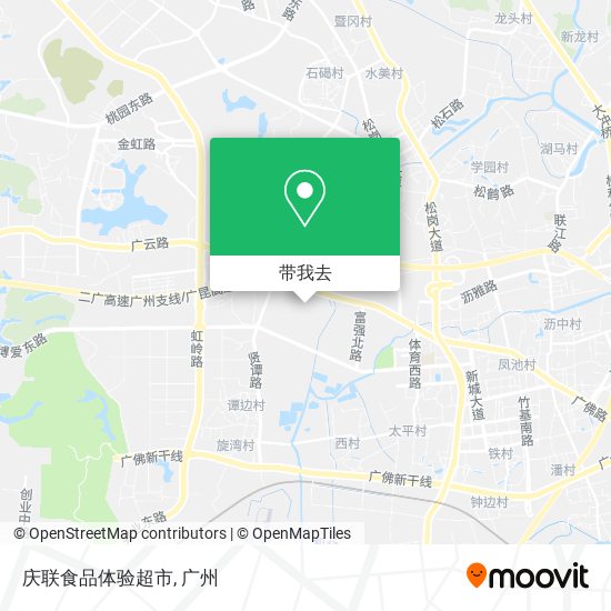 庆联食品体验超市地图
