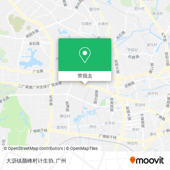 大沥镇颜峰村计生协地图