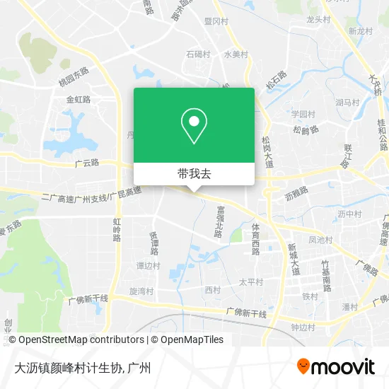大沥镇颜峰村计生协地图