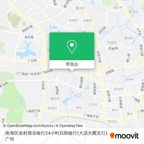 南海区农村商业银行24小时自助银行(大沥大圃支行)地图