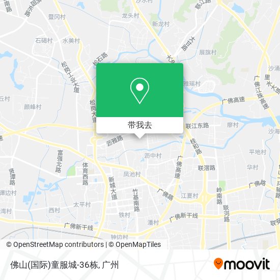 佛山(国际)童服城-36栋地图