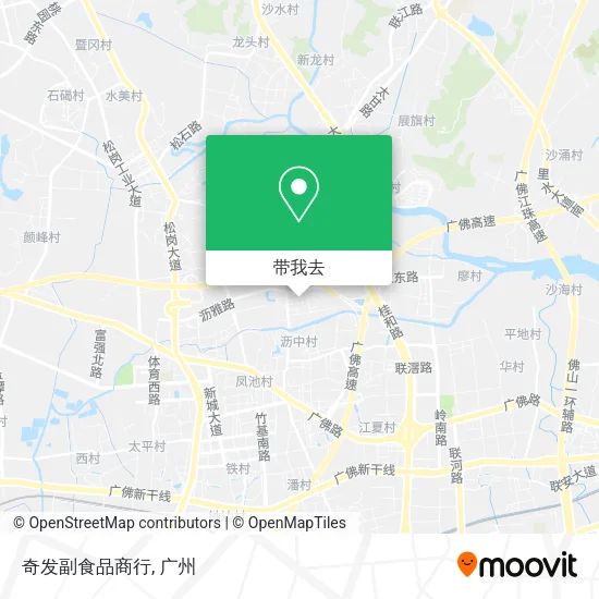奇发副食品商行地图