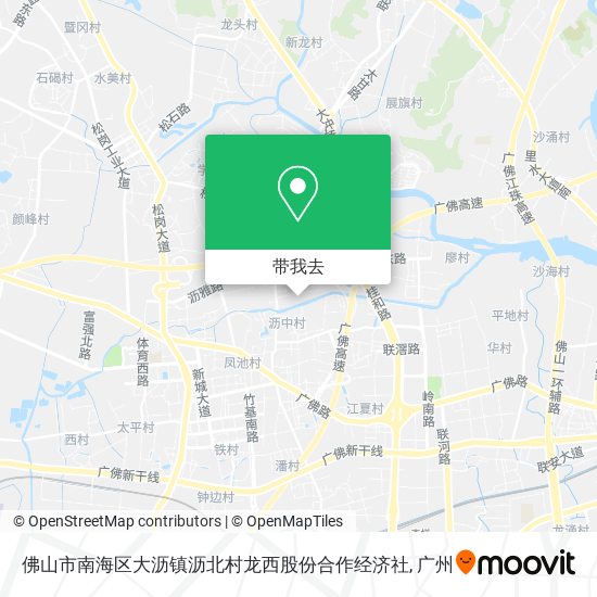 佛山市南海区大沥镇沥北村龙西股份合作经济社地图