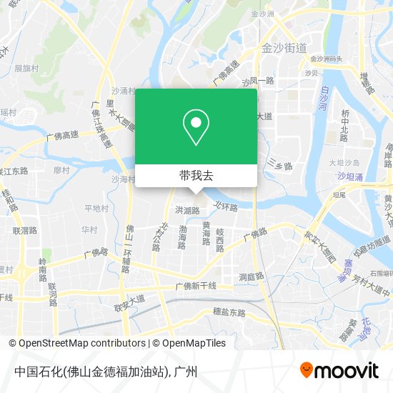 中国石化(佛山金德福加油站)地图
