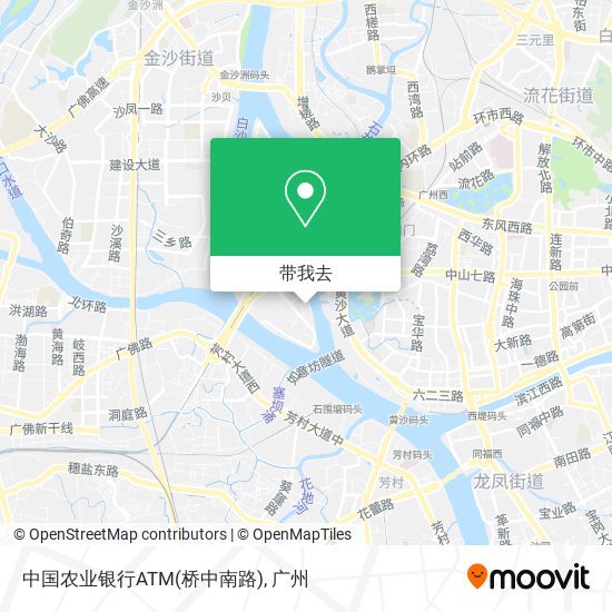 中国农业银行ATM(桥中南路)地图