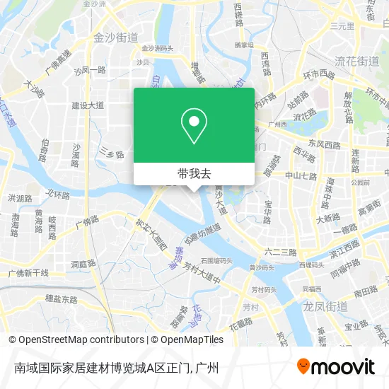 南域国际家居建材博览城A区正门地图