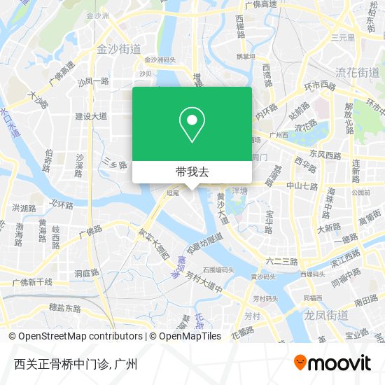 西关正骨桥中门诊地图