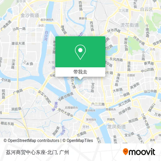 荔河商贸中心东座-北门地图