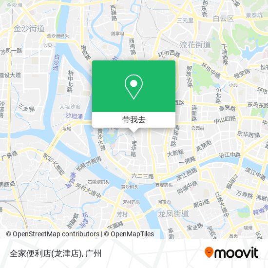 全家便利店(龙津店)地图