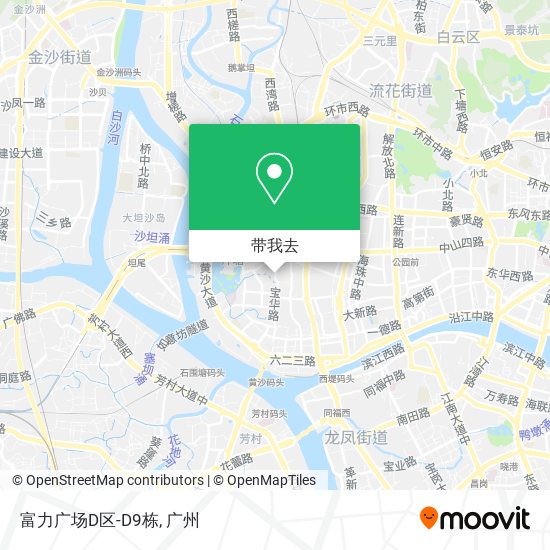 富力广场D区-D9栋地图