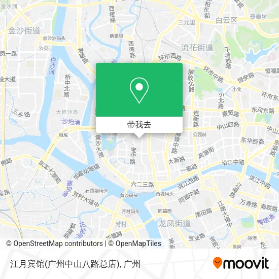 江月宾馆(广州中山八路总店)地图