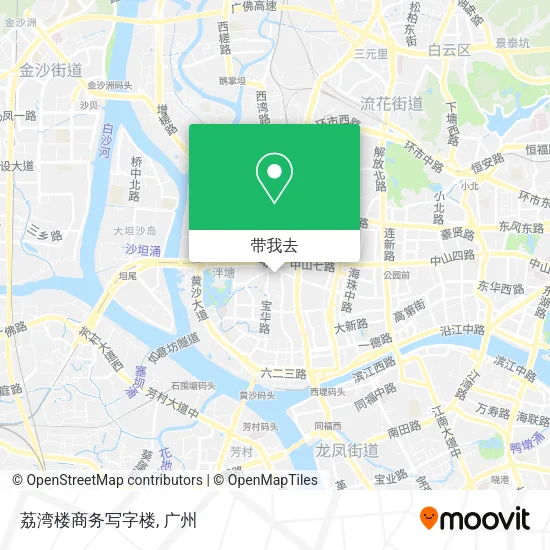 荔湾楼商务写字楼地图