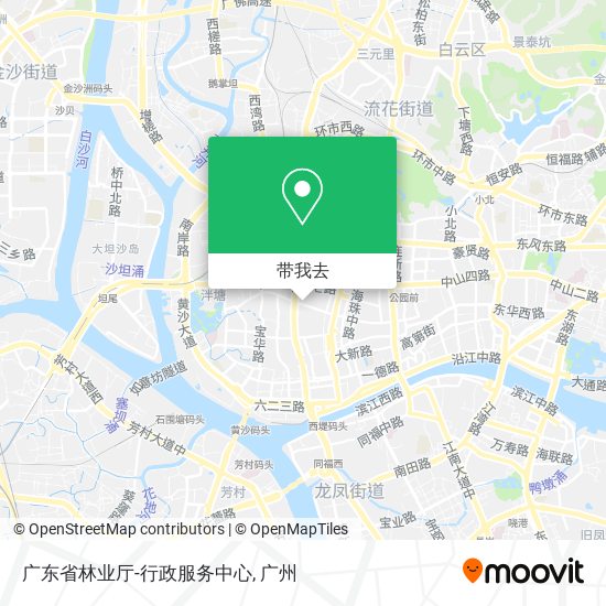 广东省林业厅-行政服务中心地图