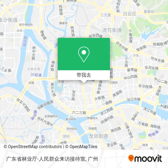 广东省林业厅-人民群众来访接待室地图
