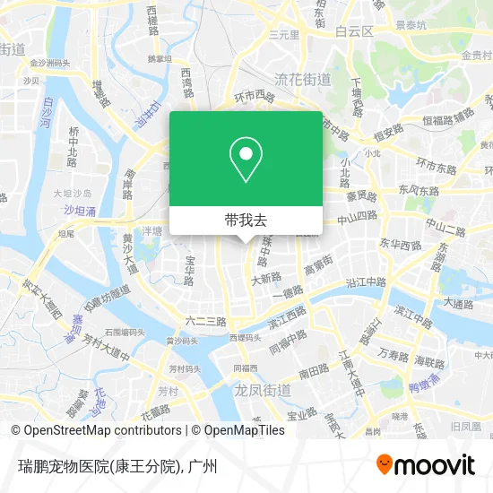 瑞鹏宠物医院(康王分院)地图