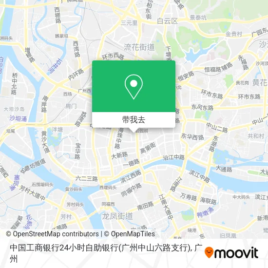中国工商银行24小时自助银行(广州中山六路支行)地图