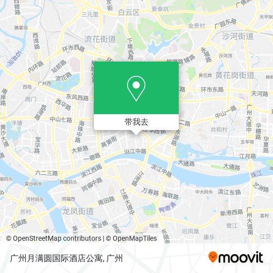 广州月满圆国际酒店公寓地图