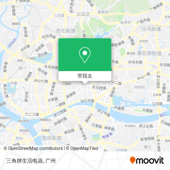 三角牌生活电器地图