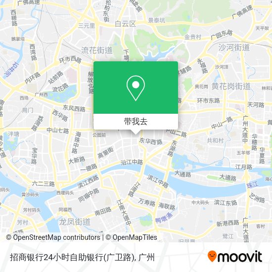招商银行24小时自助银行(广卫路)地图