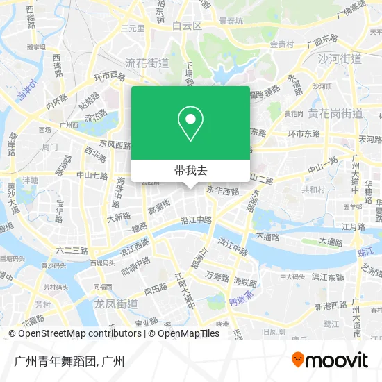 广州青年舞蹈团地图