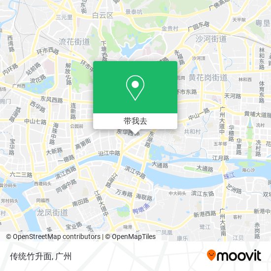 传统竹升面地图