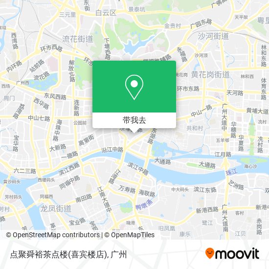 点聚舜裕茶点楼(喜宾楼店)地图