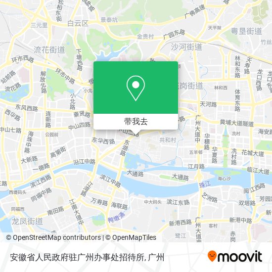 安徽省人民政府驻广州办事处招待所地图