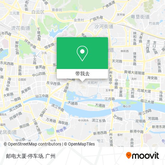 邮电大厦-停车场地图