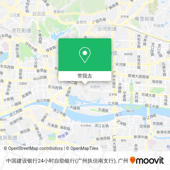 中国建设银行24小时自助银行(广州执信南支行)地图