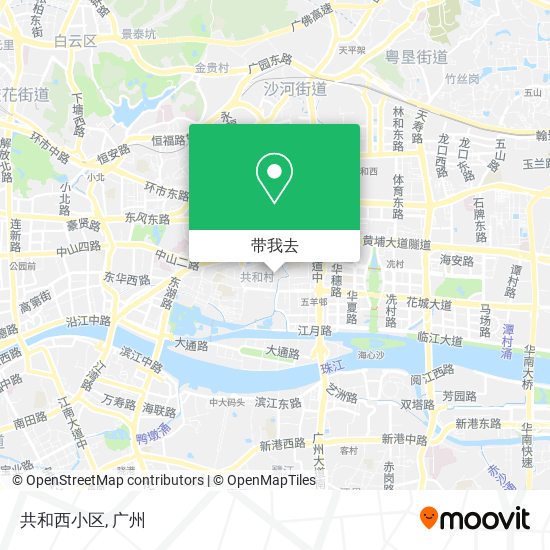 共和西小区地图